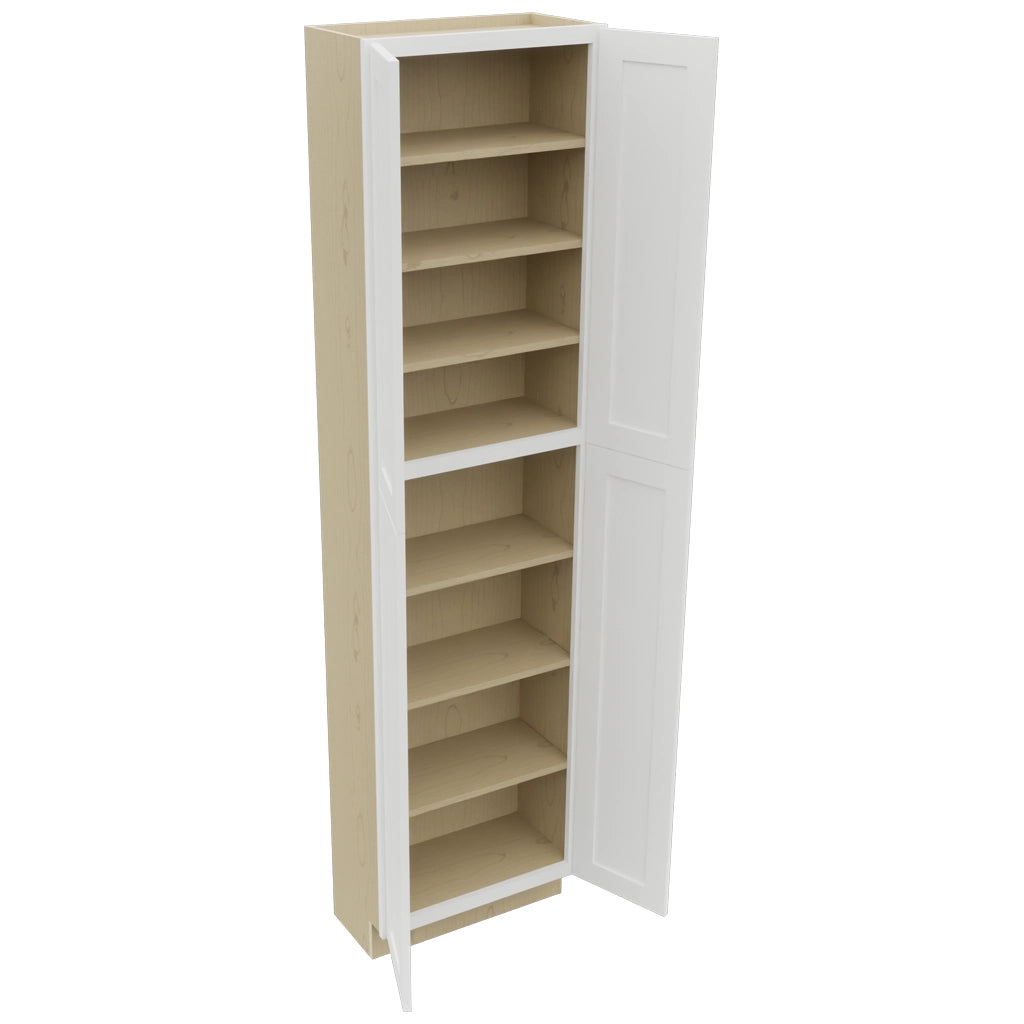 Fabuwood Galaxy Frost TP241293 Tall Pantry Cabinet, Open View