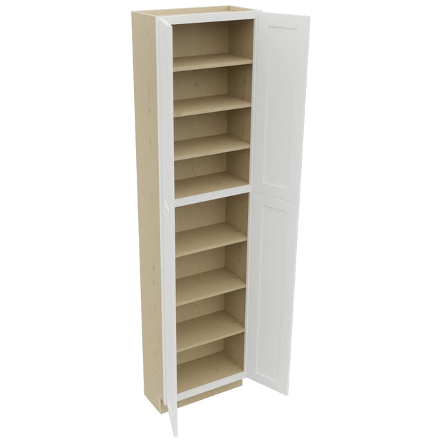 Fabuwood Galaxy Frost TP241293 Tall Pantry Cabinet, Open View