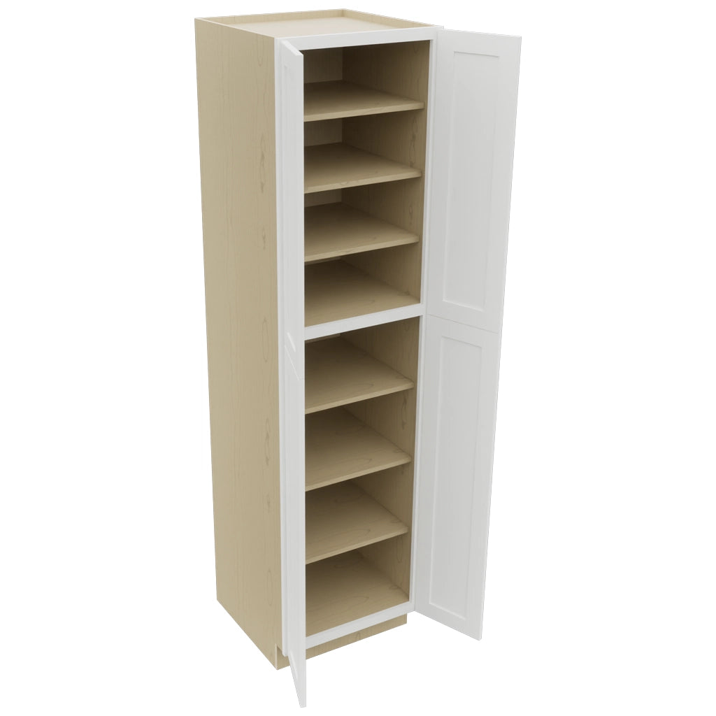 Fabuwood Galaxy Frost TP242493 Tall Pantry Cabinet, Open View