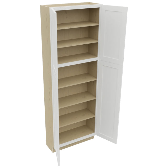 Fabuwood Galaxy Frost TP301284 Tall Pantry Cabinet, Open View