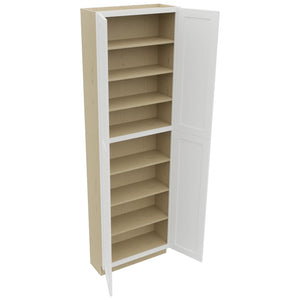 Fabuwood Galaxy Frost TP301296 Tall Pantry Cabinet, Open View