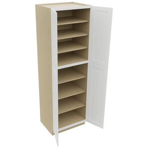 Fabuwood Galaxy Frost TP302493 Tall Pantry Cabinet, Open View