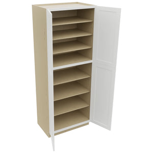 Fabuwood Galaxy Frost TP362493 Tall Pantry Cabinet, Open View
