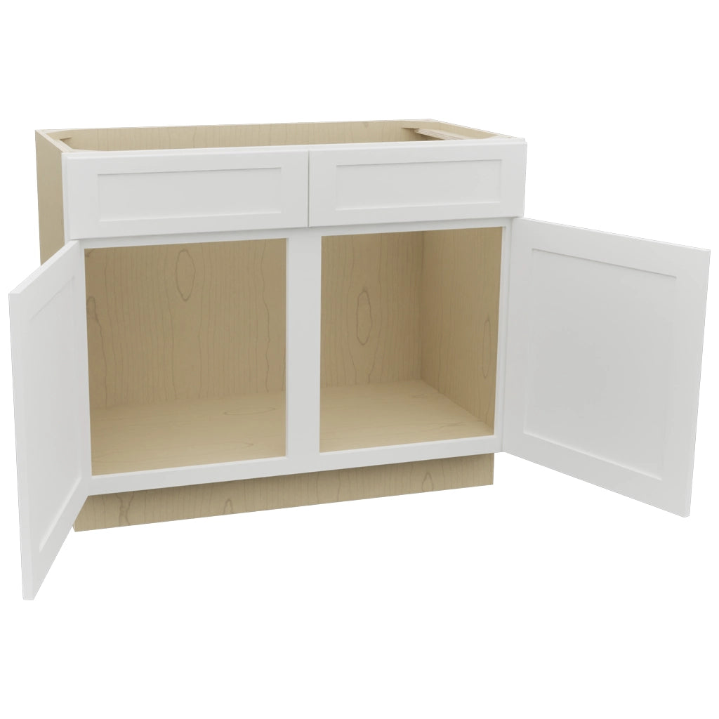 Fabuwood Galaxy Frost VSB42-34 Vanity Sink Cabinet, Open View
