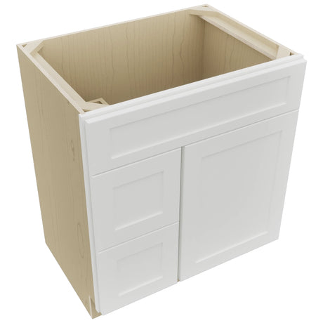 Fabuwood Galaxy Frost VSD36DL Vanity Combo Cabinet, Top View