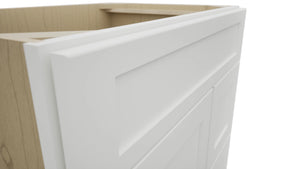 Fabuwood Galaxy Frost VSD36DR Vanity Combo Cabinet, Detail View