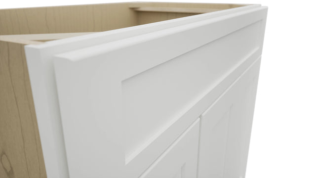 Fabuwood Galaxy Frost VSD42 Vanity Combo Cabinet, Detail View