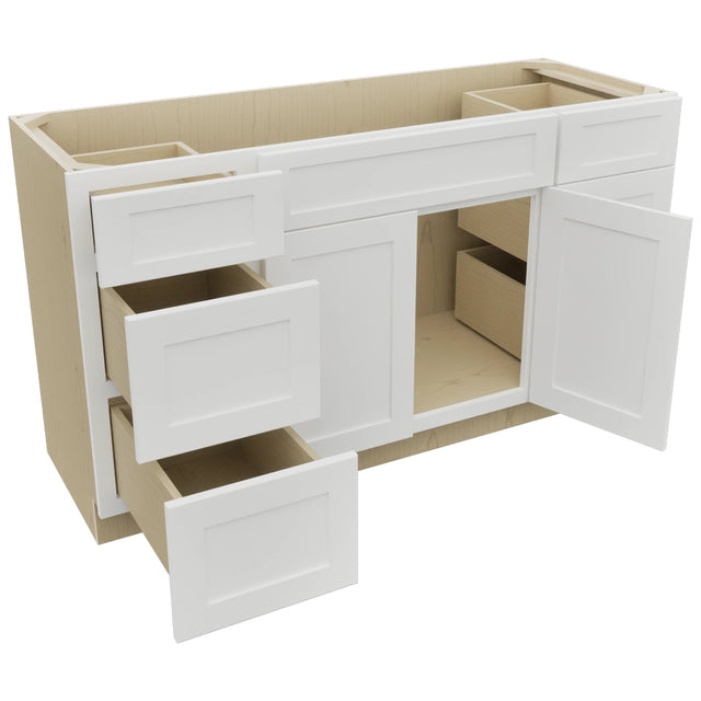 Fabuwood Galaxy Frost VSD60SINGLE Vanity Combo Cabinet, Open View