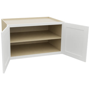 Fabuwood Galaxy Frost W362124 Wall Deep Cabinet, Open View