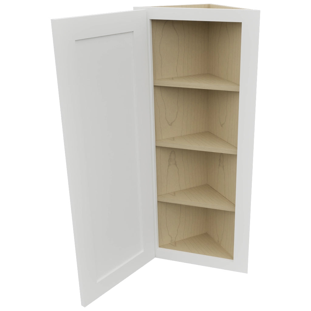Fabuwood Galaxy Frost WAE1239 Wall Angle End Cabinet, Open View
