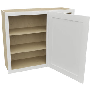 Fabuwood Galaxy Frost WBC3630 Wall Corner Blind Cabinet, Open View