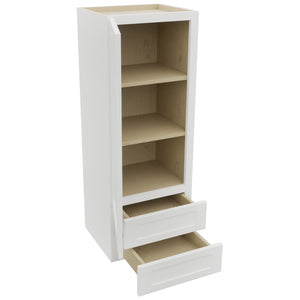 Fabuwood Galaxy Frost WD1848 Wall Drawer Cabinet, Open View