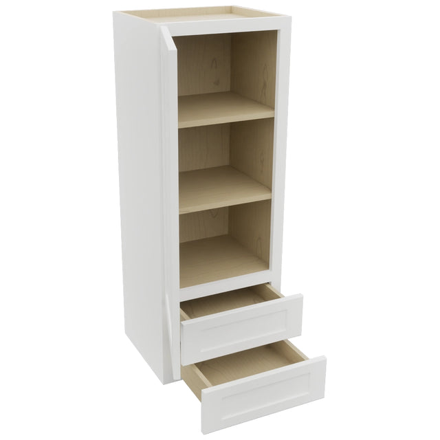 Fabuwood Galaxy Frost WD1848 Wall Drawer Cabinet, Open View