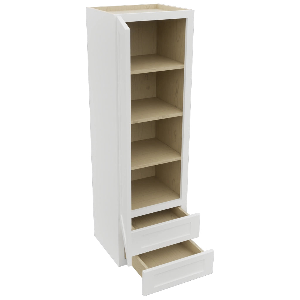 Fabuwood Galaxy Frost WD1857 Wall Drawer Cabinet, Open View