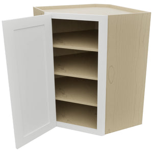 Fabuwood Galaxy Frost WDC2736 Wall Corner Diagonal Cabinet, Open View