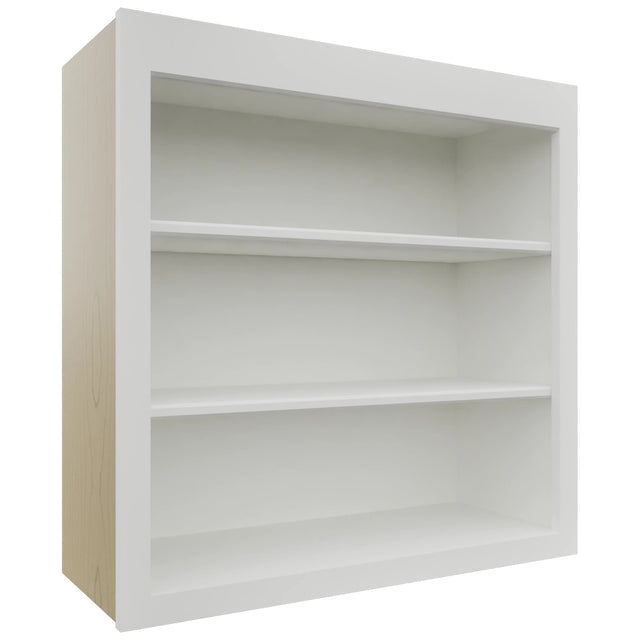 Fabuwood Galaxy Frost WOS3030 Wall Open Shelf, Front View
