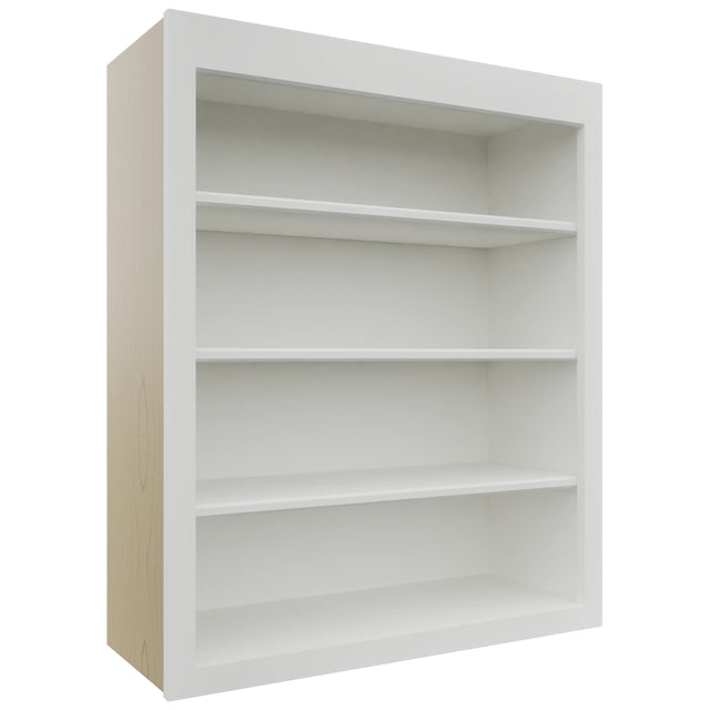 Fabuwood Galaxy Frost WOS3036 Wall Open Shelf, Front View