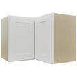 Fabuwood Galaxy Frost WPC2418 Wall Corner Pie Cabinet, Front View