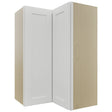 Fabuwood Galaxy Frost WPC2436 Wall Corner Pie Cabinet, Front View