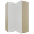 Fabuwood Galaxy Frost WPC2439 Wall Corner Pie Cabinet, Front View