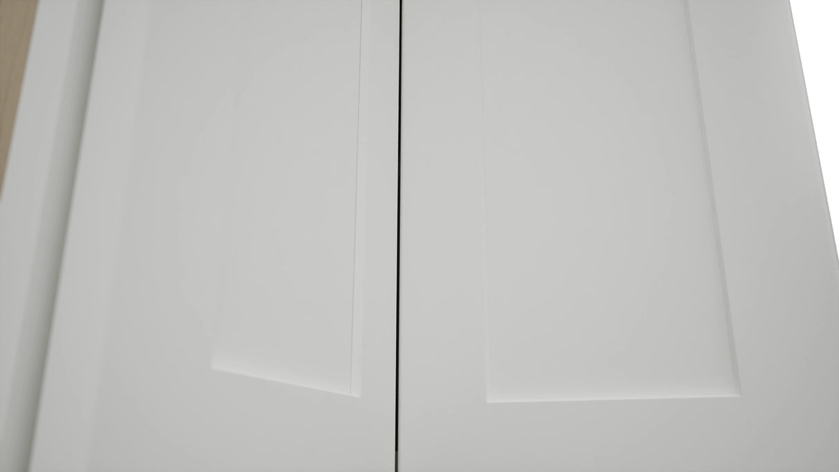 Fabuwood Galaxy Frost WPC2439 Wall Corner Pie Cabinet, Detail View