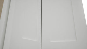 Fabuwood Galaxy Frost WPC2442 Wall Corner Pie Cabinet, Detail View