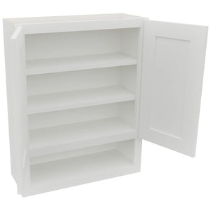 Fabuwood Galaxy Frost WVS2430 Vanity Wall Storage, Open View