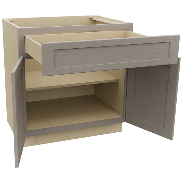 Fabuwood Galaxy Horizon B33SDF Base Standard Cabinet, Open View