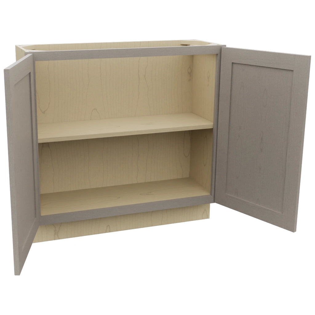 Fabuwood Galaxy Horizon B36FD-12D Base Full Door Cabinet, Open View