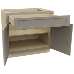 Fabuwood Galaxy Horizon B36SDF Base Standard Cabinet, Open View