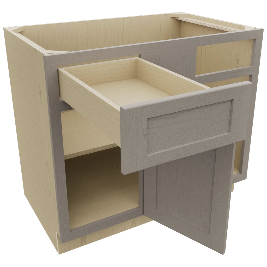 Fabuwood Galaxy Horizon BLB42/45 Base Corner Blind Cabinet, Open View