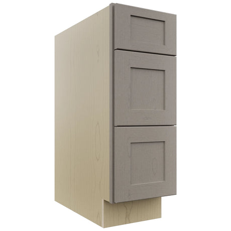 Fabuwood Galaxy Horizon DB12 Base 3 Drawers Cabinet, Front View