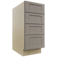 Fabuwood Galaxy Horizon DB15-4 Base 4 Drawers Cabinet, Front View