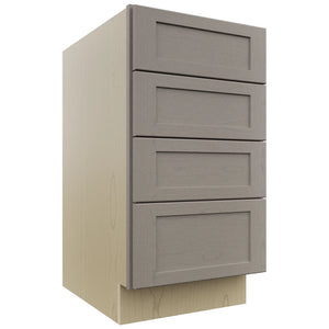 Fabuwood Galaxy Horizon DB18-4 Base 4 Drawers Cabinet, Front View