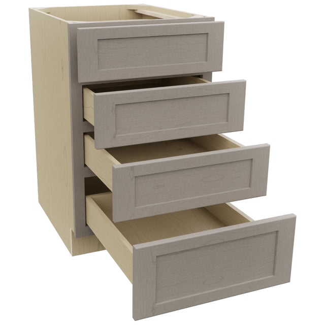 Fabuwood Galaxy Horizon DB21-4 Base 4 Drawers Cabinet, Open View