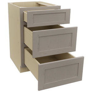 Fabuwood Galaxy Horizon DB21 Base 3 Drawers Cabinet, Open View