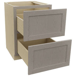 Fabuwood Galaxy Horizon DB24-2 Base 2 Drawers Cabinet, Open View