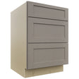 Fabuwood Galaxy Horizon DB24 Base 3 Drawers Cabinet, Front View