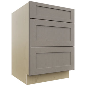 Fabuwood Galaxy Horizon DB24 Base 3 Drawers Cabinet, Front View