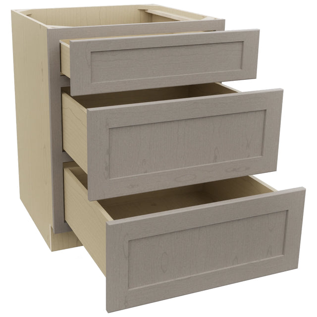 Fabuwood Galaxy Horizon DB27 Base 3 Drawers Cabinet, Open View
