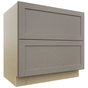Fabuwood Galaxy Horizon DB36-2 Base 2 Drawers Cabinet, Front View