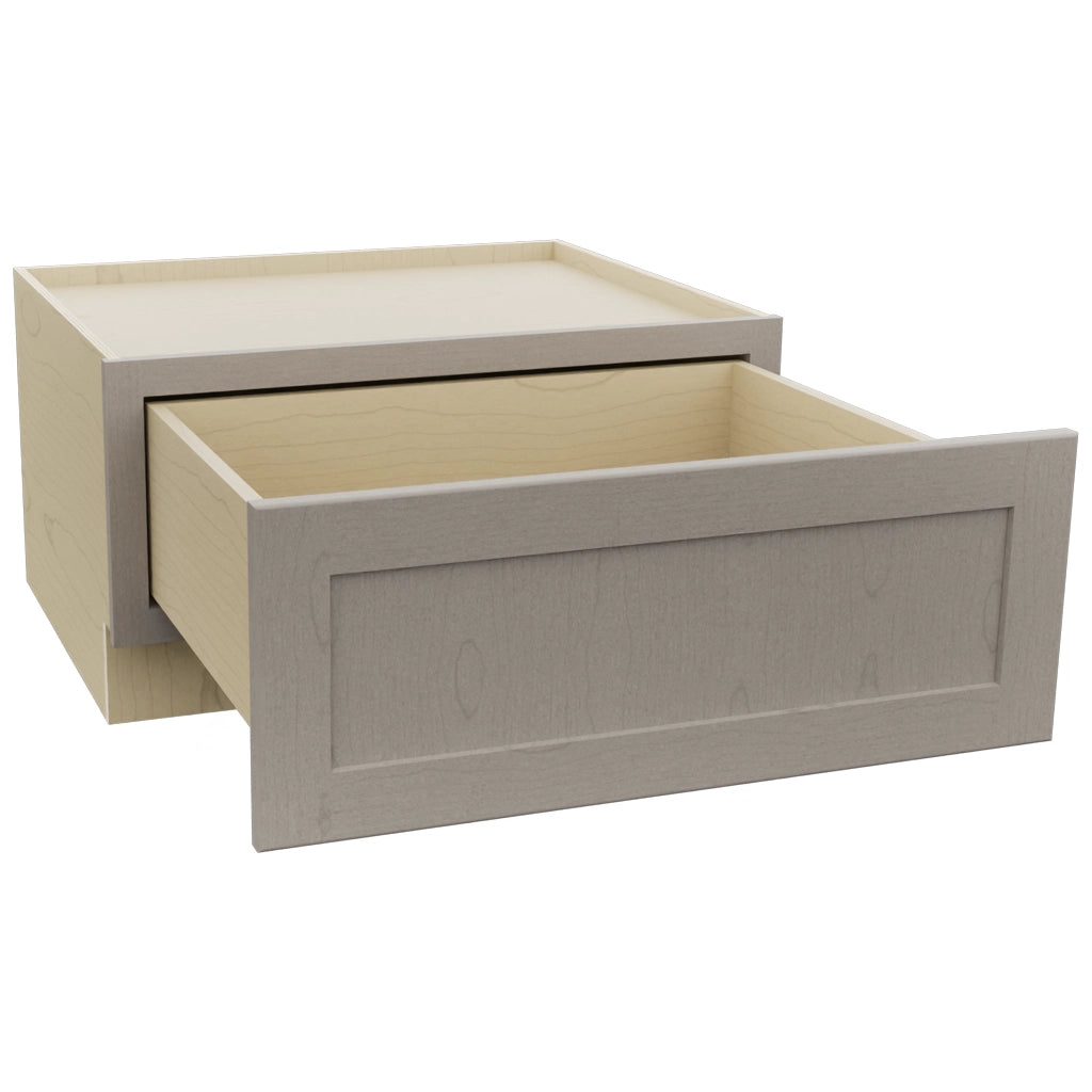 Fabuwood Galaxy Horizon DBS30 Base Bench Seat Cabinet, Open View