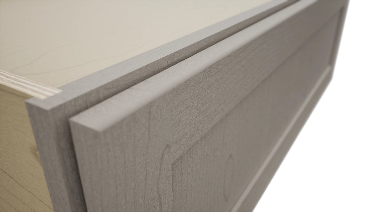 Fabuwood Galaxy Horizon DBS36 Base Bench Seat Cabinet, Detail View