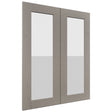 Fabuwood Galaxy Horizon DS GDW2430 Wall Glass Door, Front View