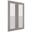 Fabuwood Galaxy Horizon DS GDW2436 Wall Glass Door, Front View