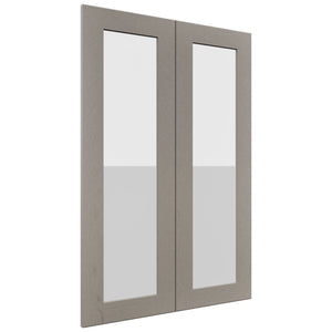 Fabuwood Galaxy Horizon DS GDW2436 Wall Glass Door, Front View