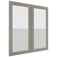 Fabuwood Galaxy Horizon DS GDW3639 Wall Glass Door, Front View