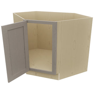 Fabuwood Galaxy Horizon DSB36FD Base Corner Diagonal Sink Cabinet, Open View