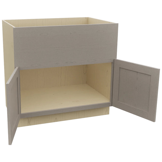 Fabuwood Galaxy Horizon FS36 Base Farm Sink Cabinet, Open View