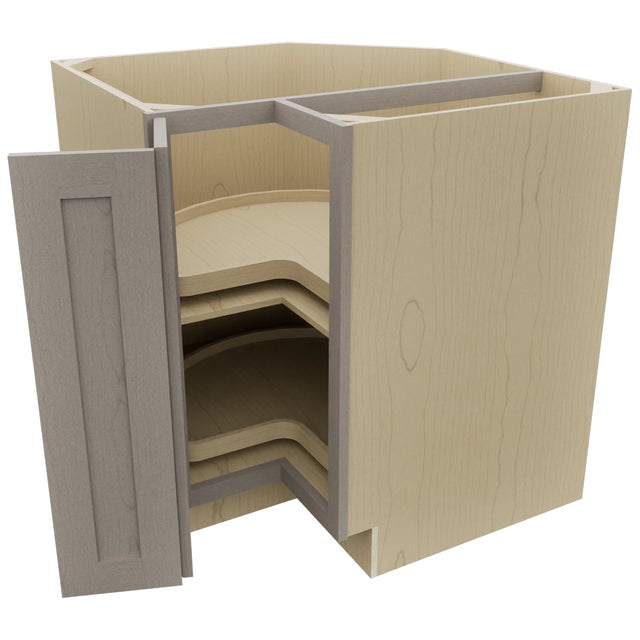 Fabuwood Galaxy Horizon LSB33 Base Corner Lazy Susan Cabinet, Open View